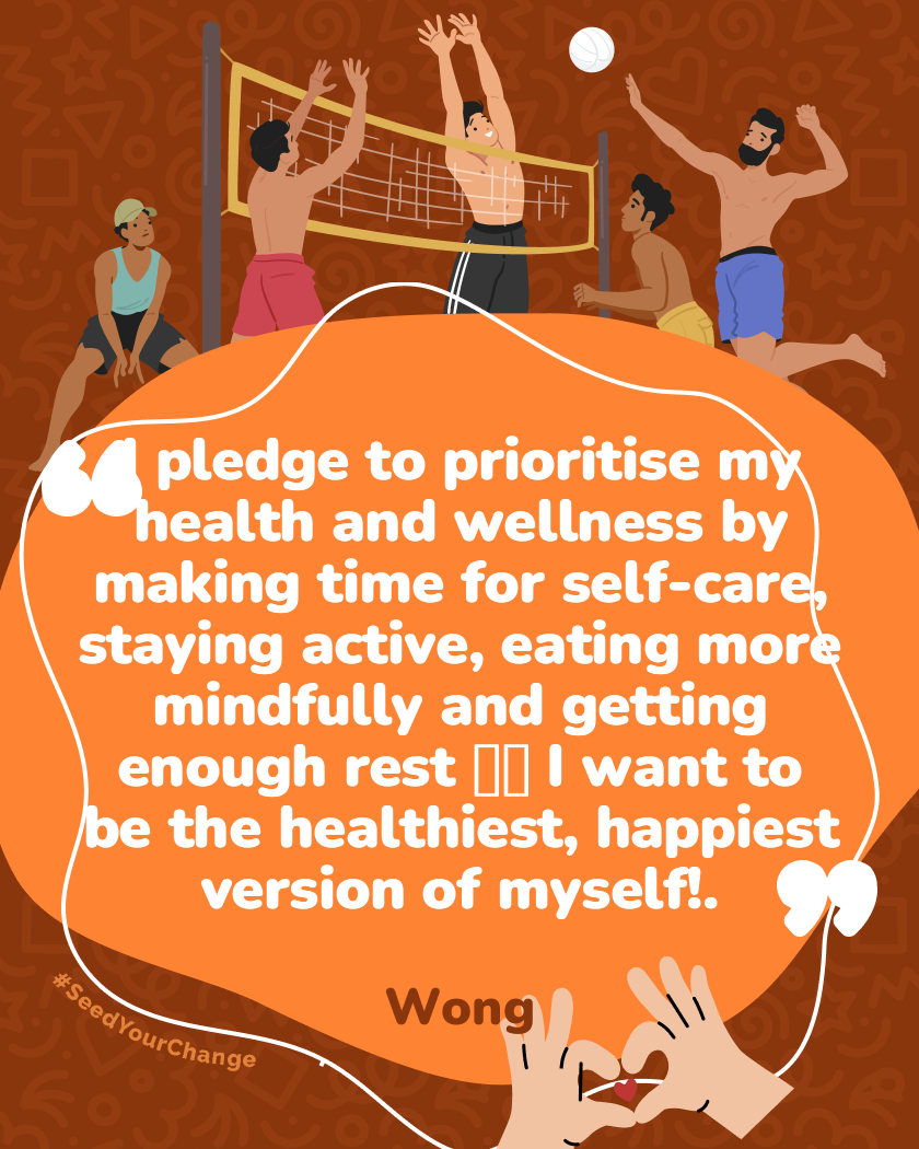 I pledge to prioritise my health and wellness by making time for self-care, staying active, eating more mindfully and getting enough rest ❤️ I want to be the healthiest, happiest version of myself!.