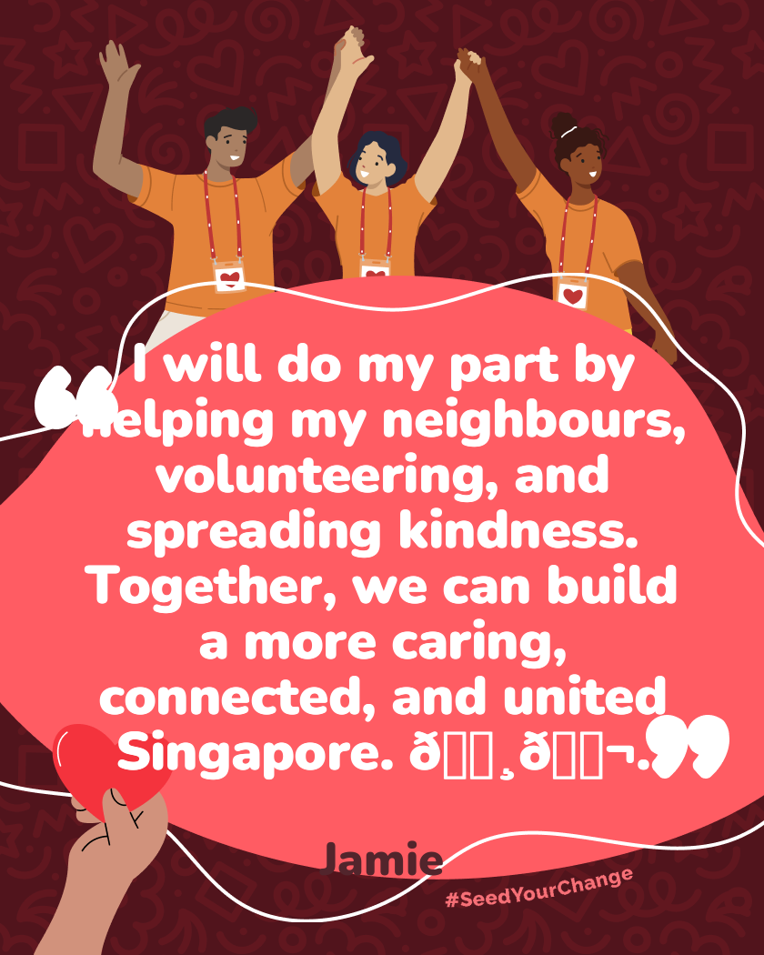 I will do my part by helping my neighbours, volunteering, and spreading kindness. Together, we can build a more caring, connected, and united Singapore. 🇸🇬.